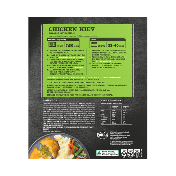 Pub Faves Chicken Kiev 320g