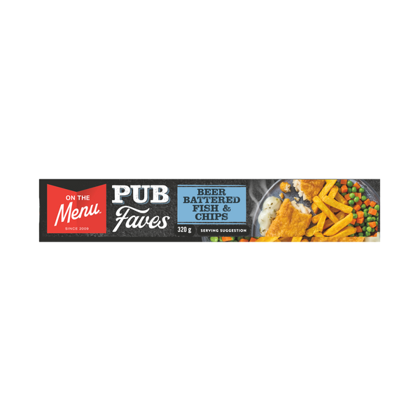Pub Faves Beer Battered Fish & Chips 320g