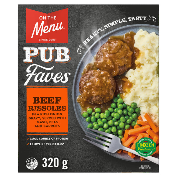 Pub Faves Beef Rissoles 320g
