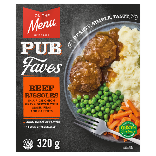 Pub Faves Beef Rissoles 320g