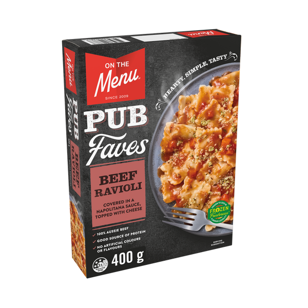 Mains Beef Ravioli 400g