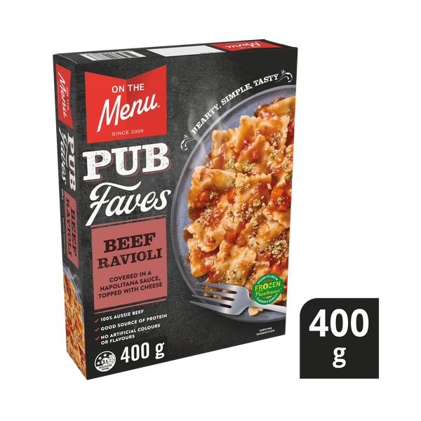 Mains Beef Ravioli 400g