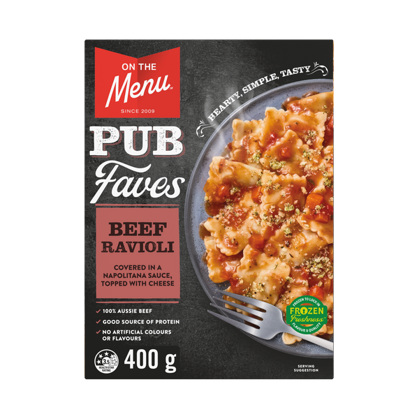 Mains Beef Ravioli 400g