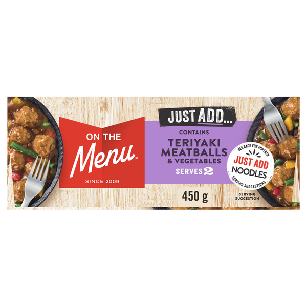 Just Add Teriyaki Meatballs & Vegetables 450g