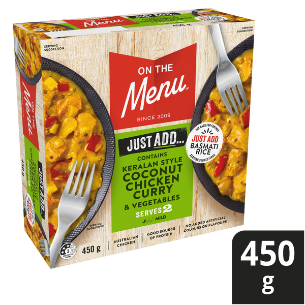Just Add Keralan Coconut Chicken Curry and Vegetables 450g