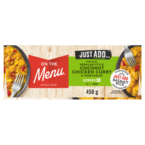 Just Add Keralan Coconut Chicken Curry and Vegetables 450g