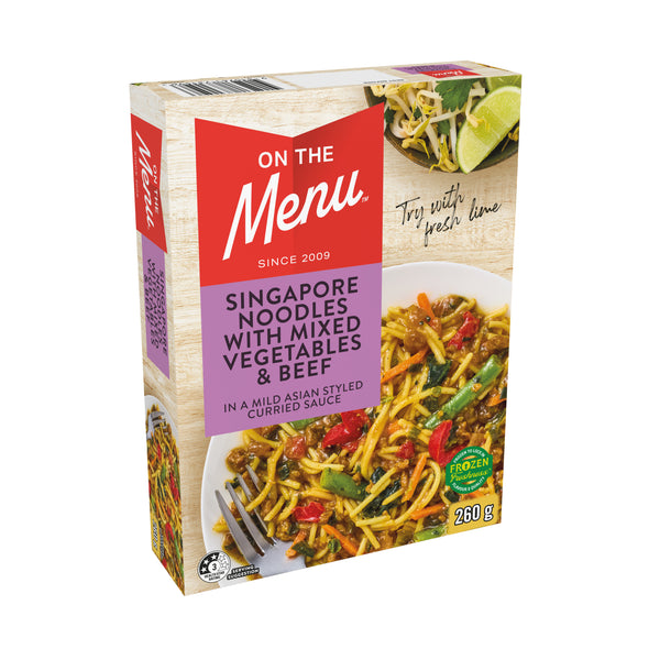 Entrée Singapore Noodles with Beef