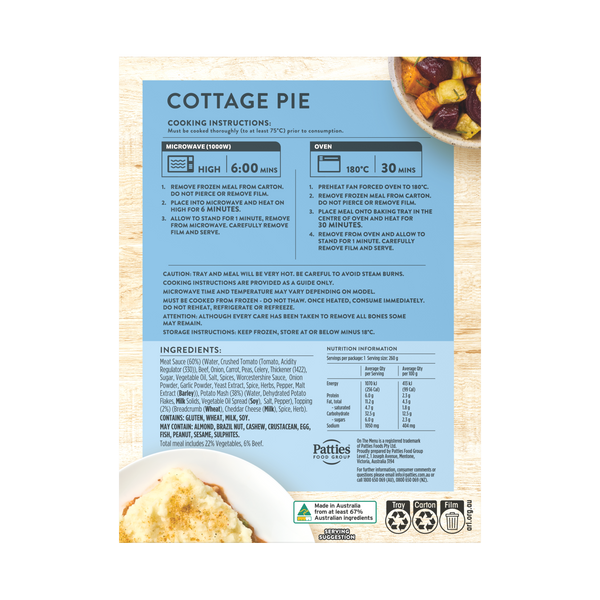 Entrée Cottage Pie
