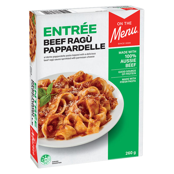 Entrée Beef Ragù Pappardelle