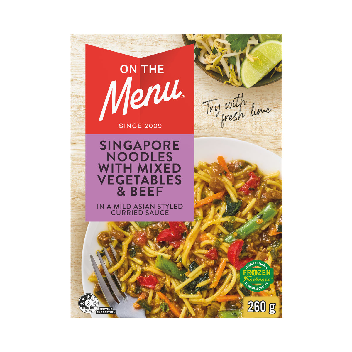 Entrée Singapore Noodles with Beef – On the Menu