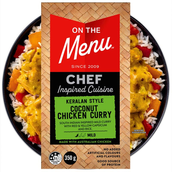 Chef Inspired Keralan Style Coconut Chicken Curry Bowl 350g